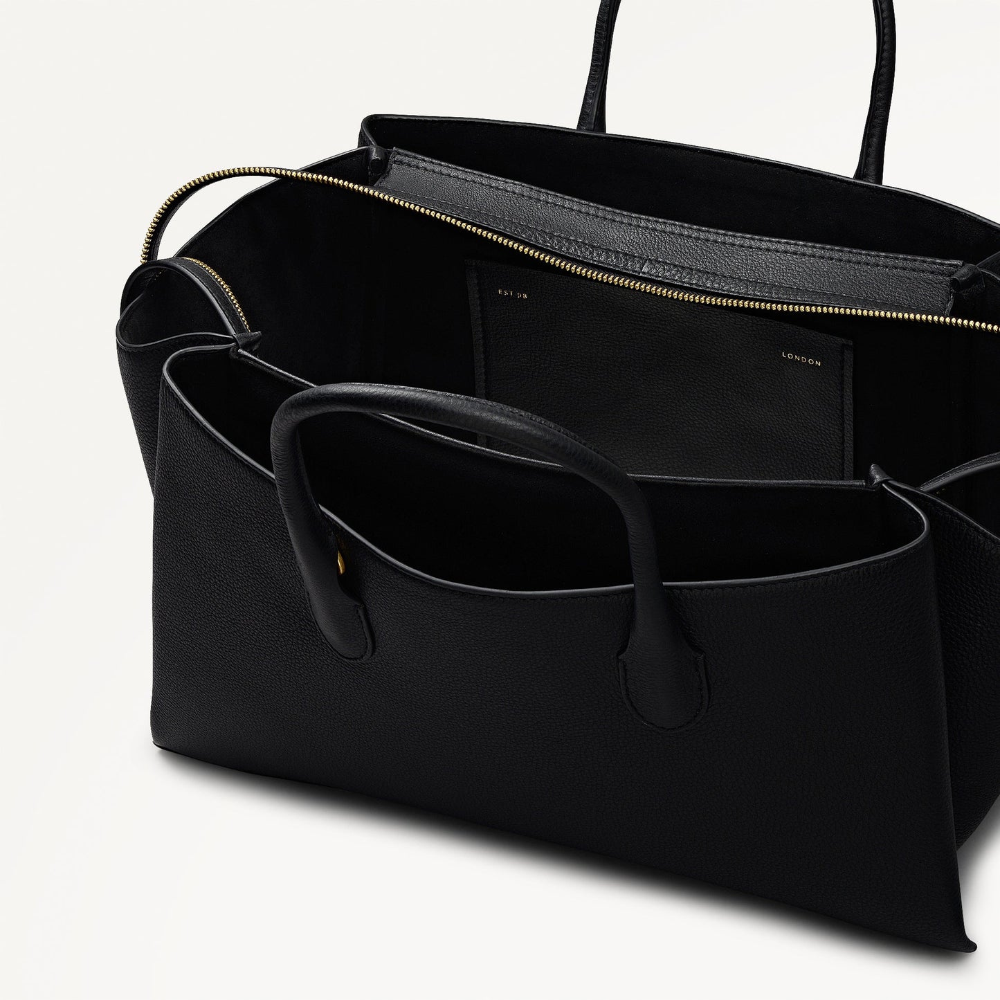 Radley London Black Large Ziptop Grab Bag