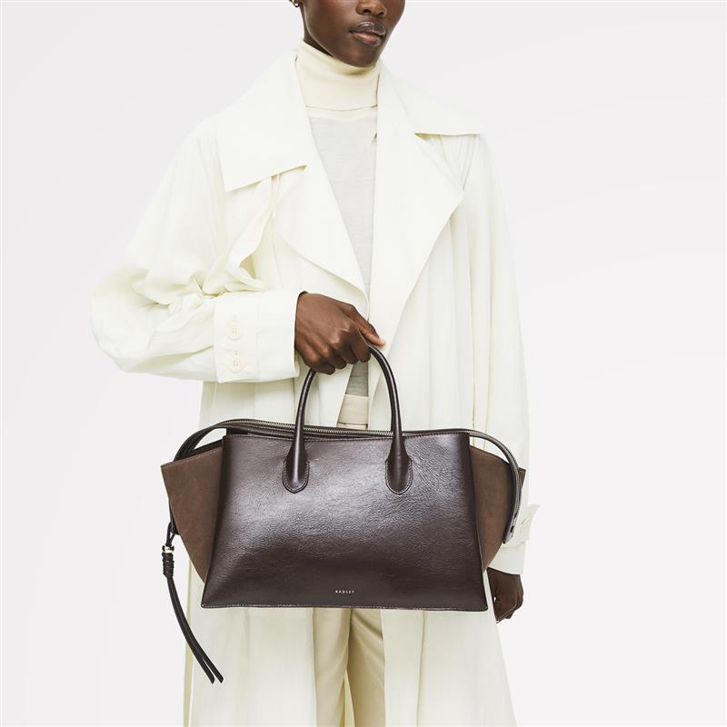 Radley London Dark Oak Large Ziptop Grab Bag