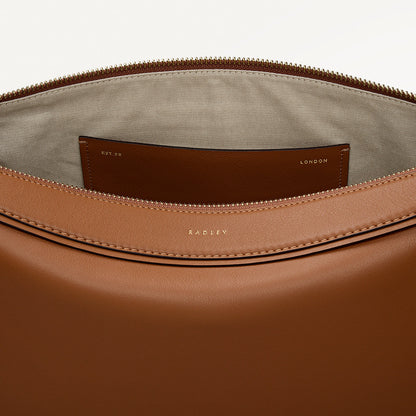 Radley London Toffee Large Ziptop Shoulder Bag