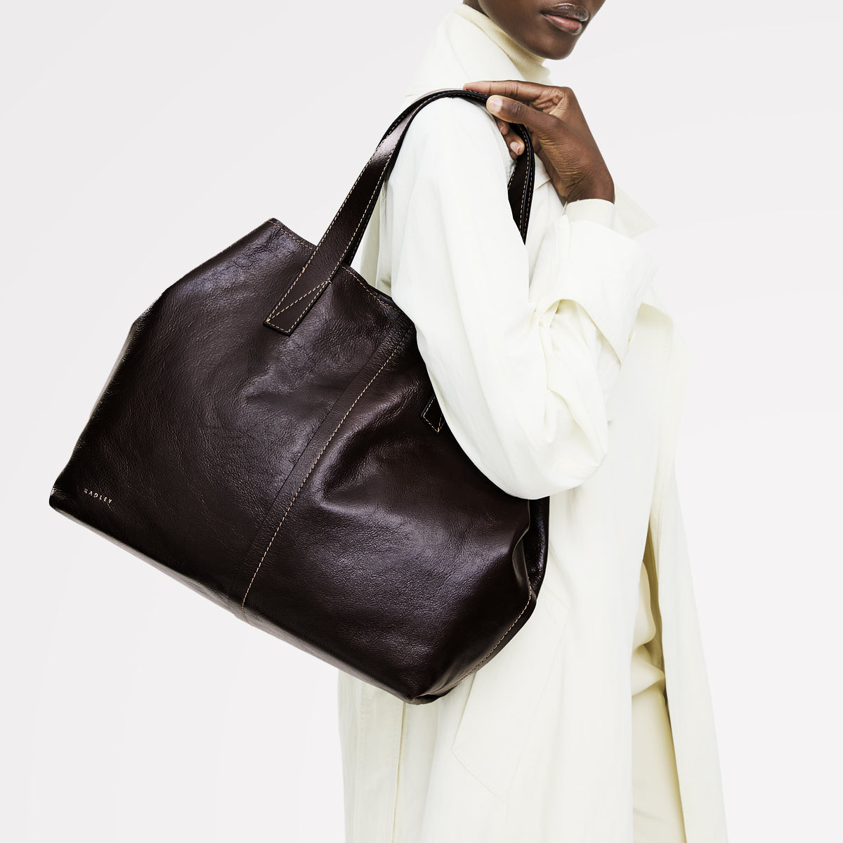 Radley London Dark Oak Large Open Top Tote Bag