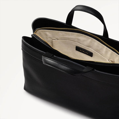 Radley London Black Medium Ziptop Grab Bag