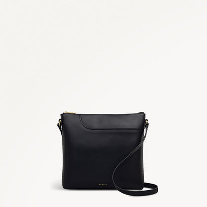 Radley London Black Large Ziptop North-South Cross Body Bag