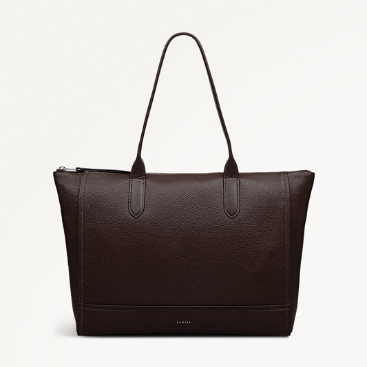 Radley London Dark Oak Medium Ziptop Tote Bag