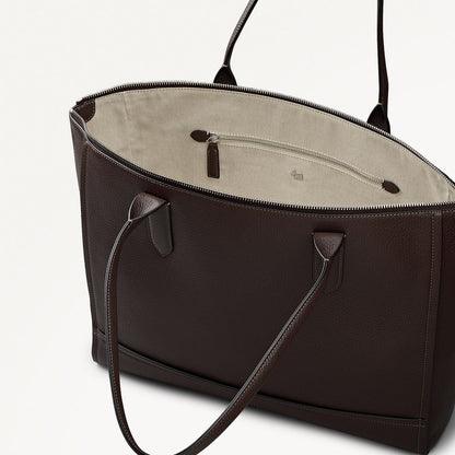 Radley London Dark Oak Medium Ziptop Tote Bag