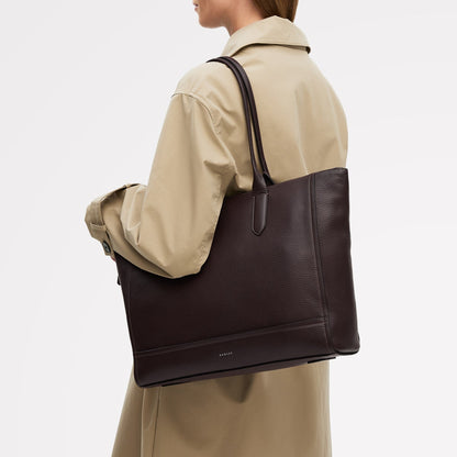 Radley London Dark Oak Medium Ziptop Tote Bag