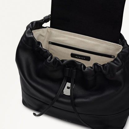 Radley London Black Medium Drawstring Backpack
