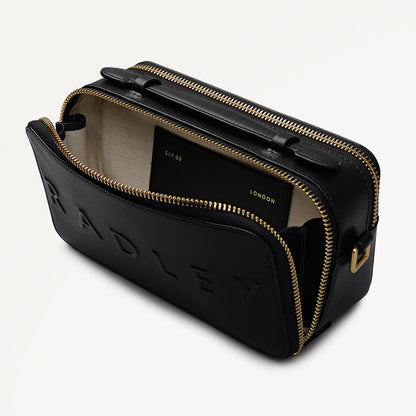 Radley London Black Micro Zip Around Cross Body Bag