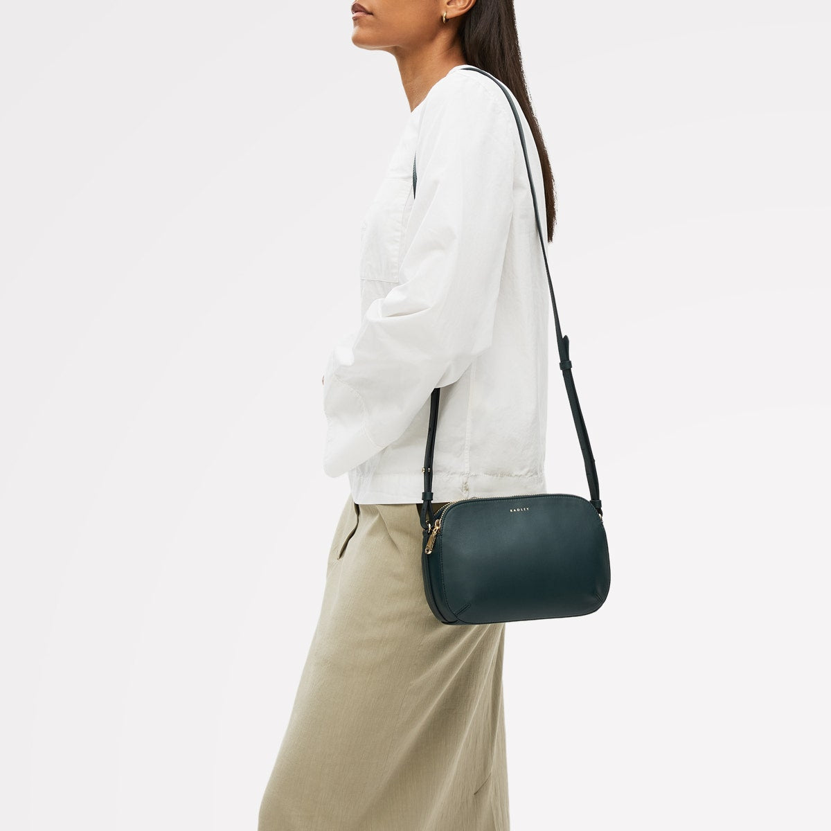 Radley London Teal Medium Ziptop Cross Body Bag