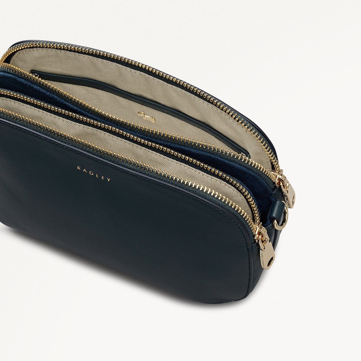 Radley London Teal Medium Ziptop Cross Body Bag