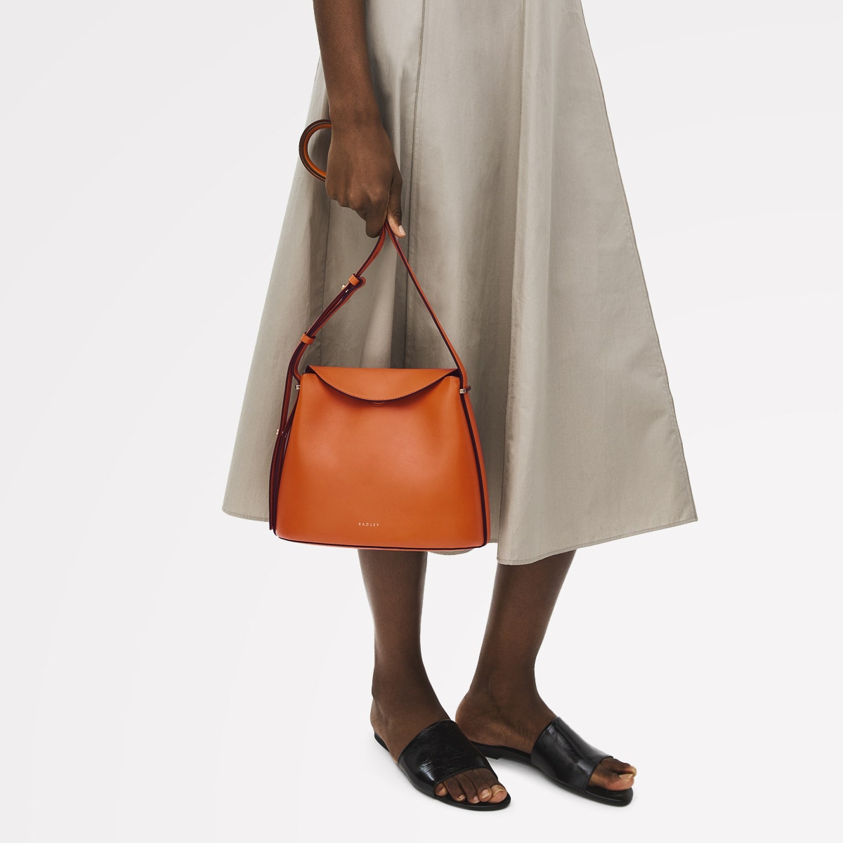 Radley London Orange Peel Small Flapover Cross Body Bag