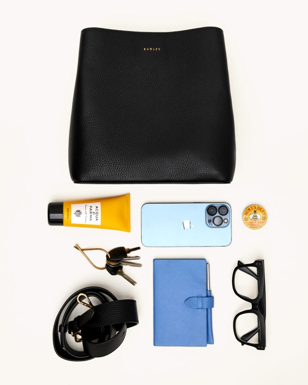 Radley London Black Medium Compartment Cross Body Bag
