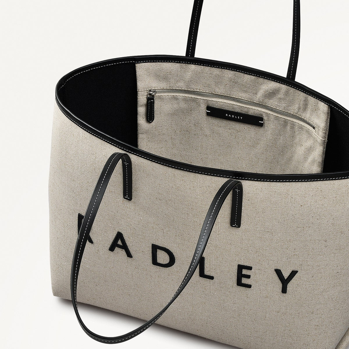 Radley London Black Large Open Top Tote Bag