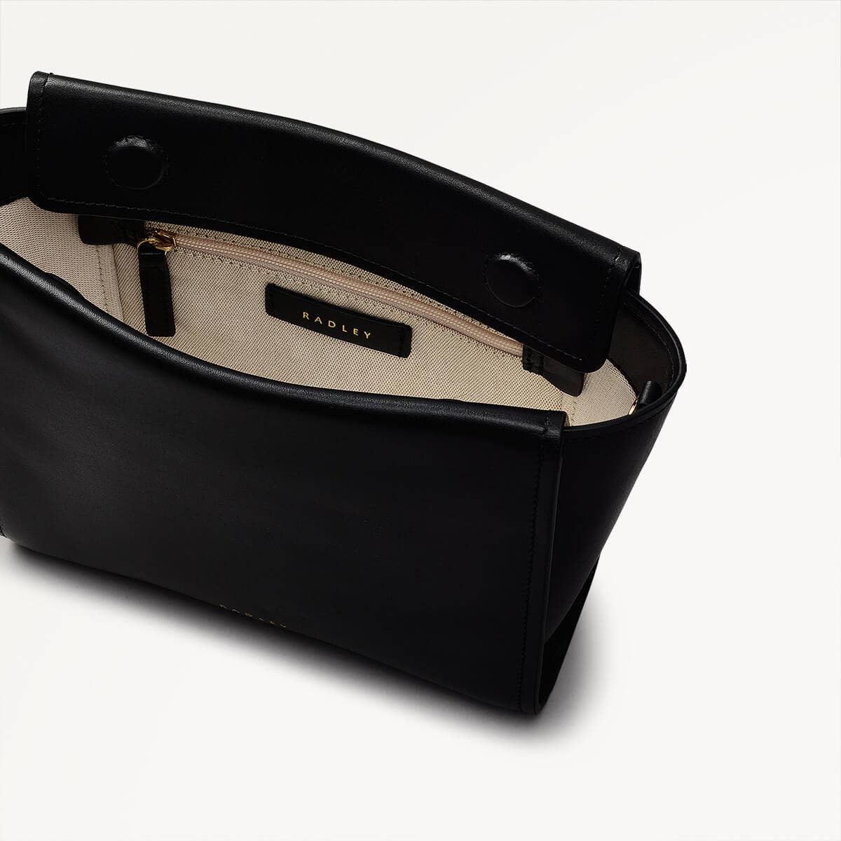 Radley London Black Small Open Top Cross Body Bag