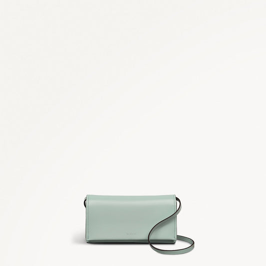 Radley London Deco Green Small Flapover Cross Body Bag
