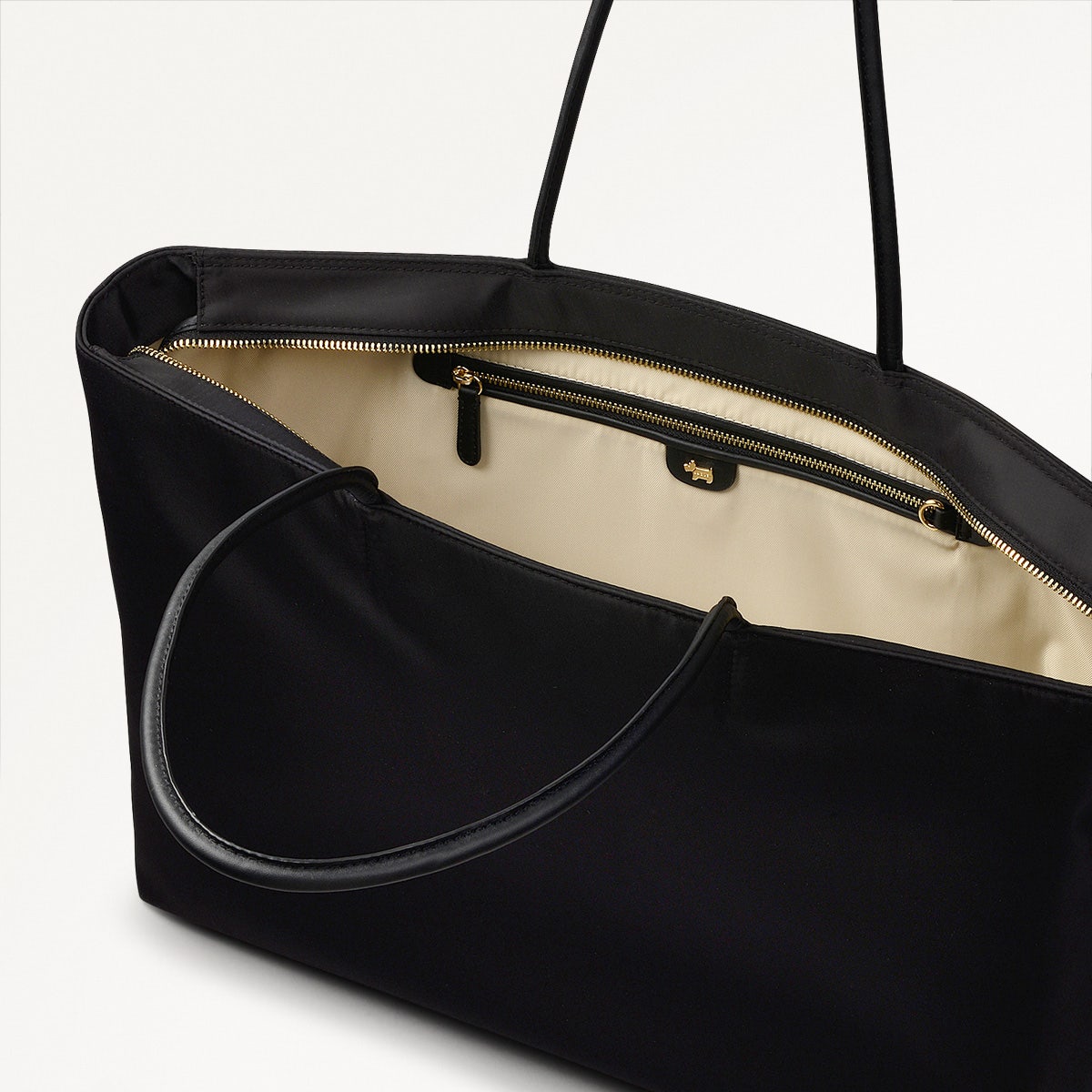 Radley London Black Large Ziptop Tote Bag