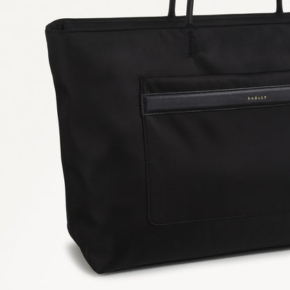 Radley London Black Large Ziptop Tote Bag