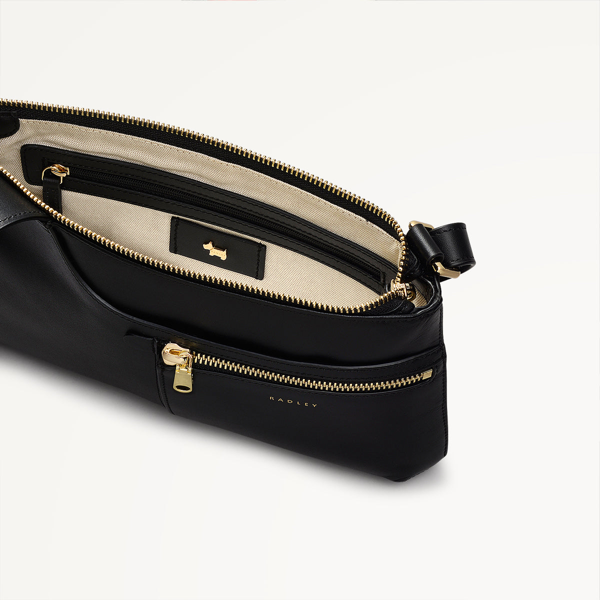Radley London Black Small Ziptop Cross Body Bag