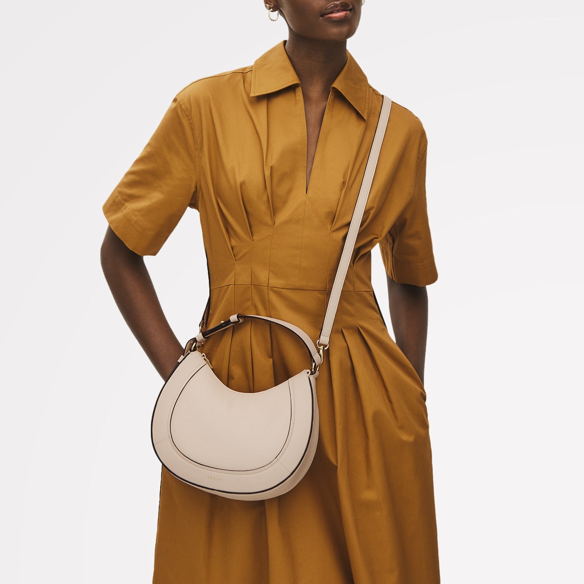 Radley London Oat Milk Small Ziptop Grab Bag