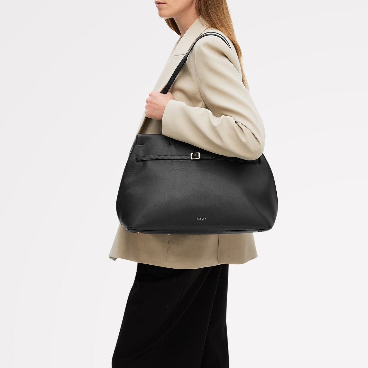 Radley London Black Large Ziptop Shoulder Bag