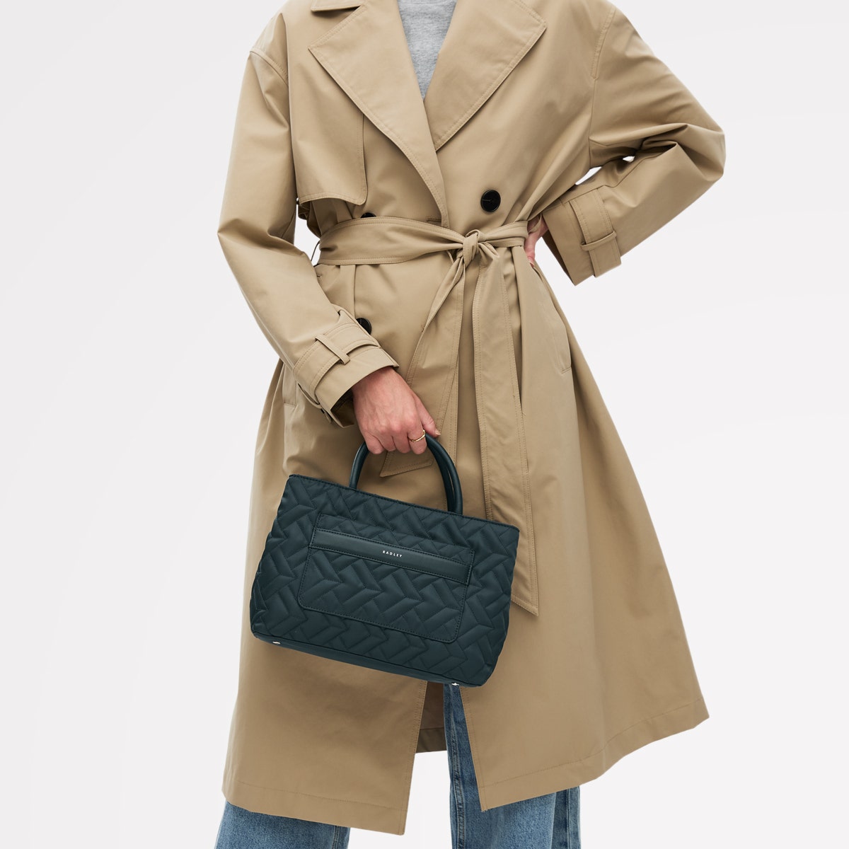 Radley London Teal Medium Ziptop Grab Bag