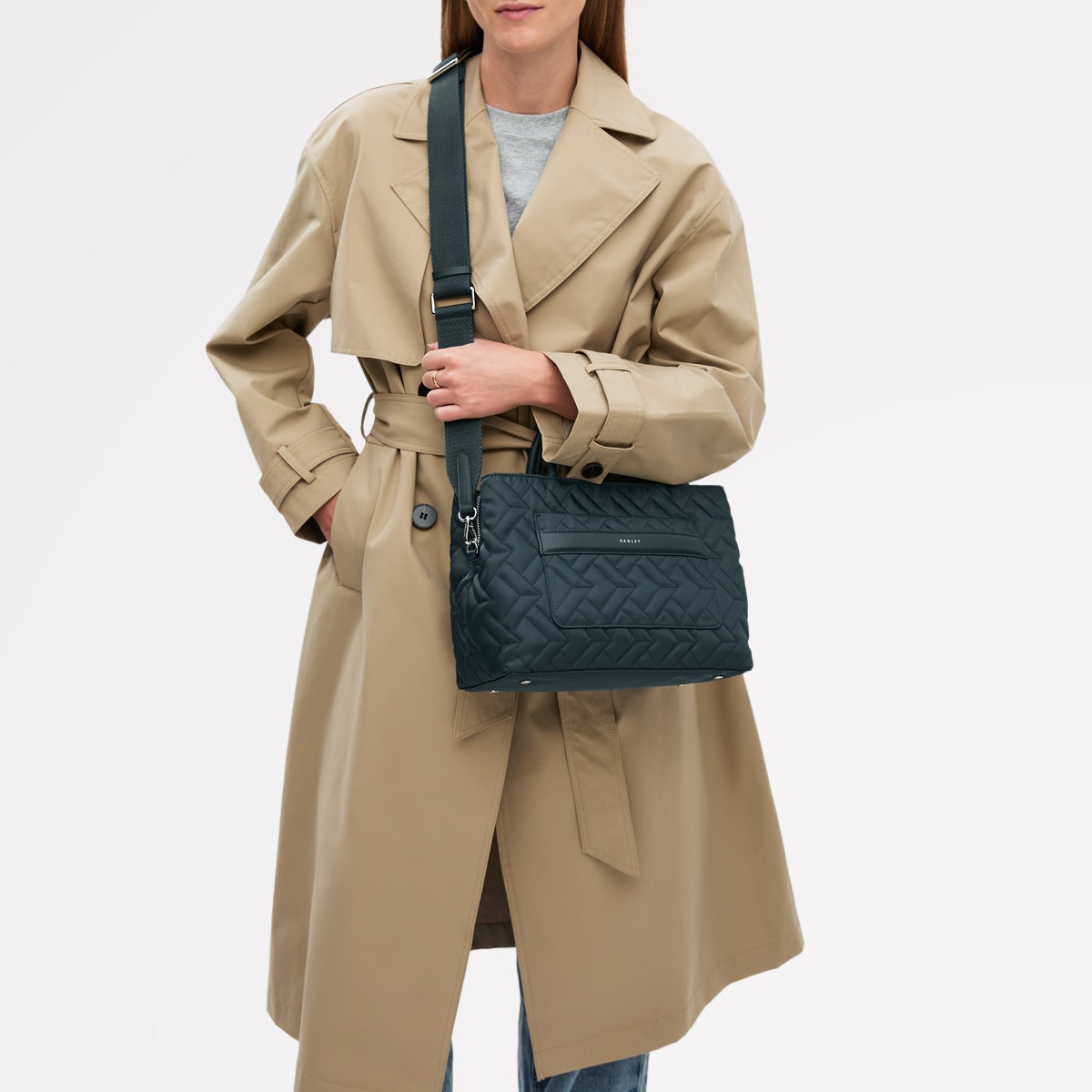Radley London Teal Medium Ziptop Grab Bag