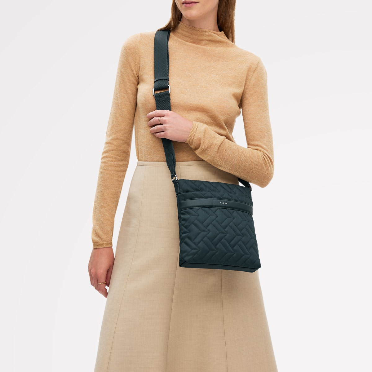 Radley London Teal Small Ziptop Cross Body Bag