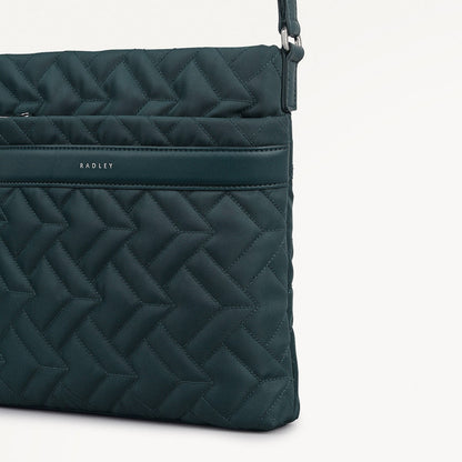 Radley London Teal Small Ziptop Cross Body Bag