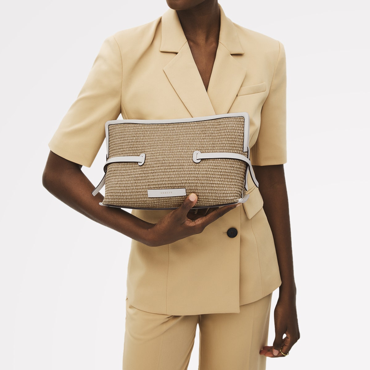 Radley London Natural Medium Open Top Clutch Bag