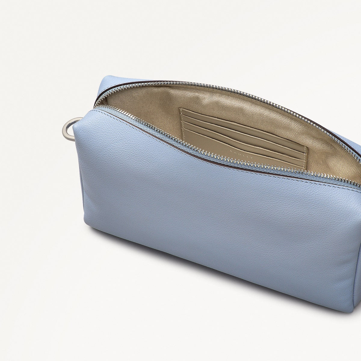 Radley London Smoke Blue Mini Zip Around Cross Body Bag