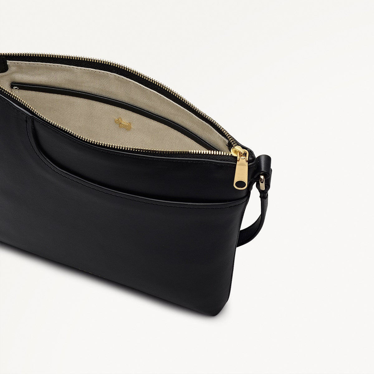 Radley London Black Small Ziptop North-South Cross Body Bag
