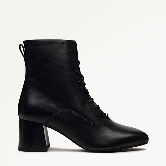 Radley London Black Heeled Lace Up Boot