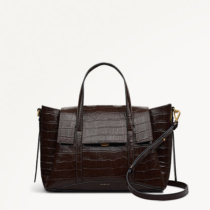 Radley London Dark Oak Medium Flapover Grab Bag