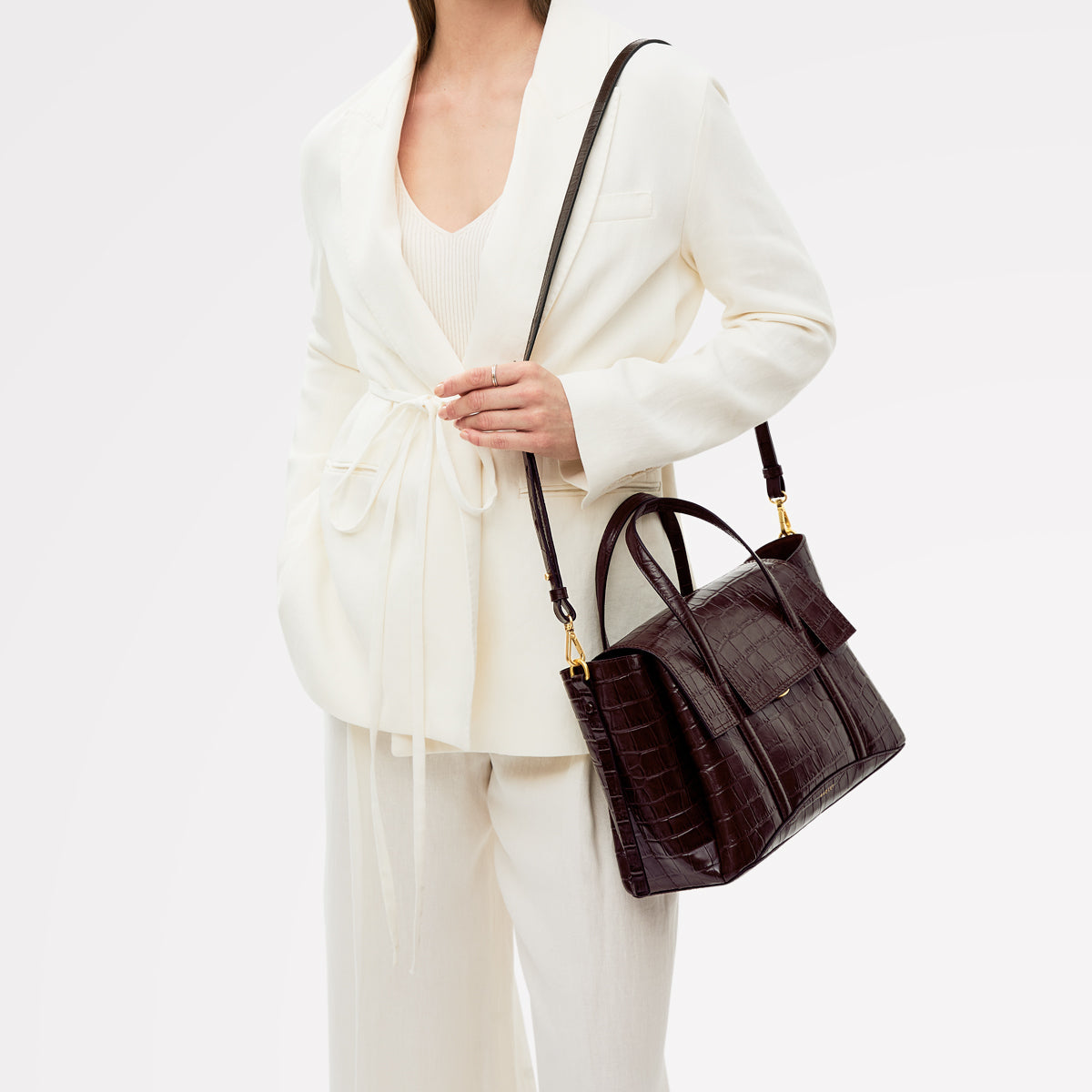 Radley London Dark Oak Medium Flapover Grab Bag