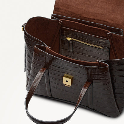 Radley London Dark Oak Medium Flapover Grab Bag
