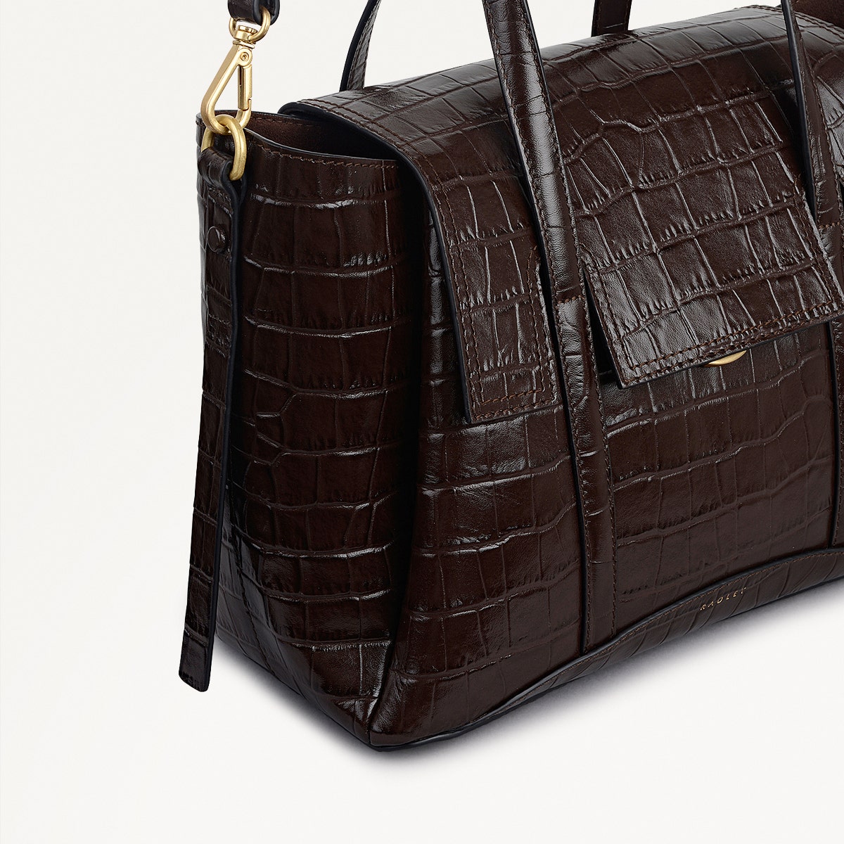 Radley London Dark Oak Medium Flapover Grab Bag
