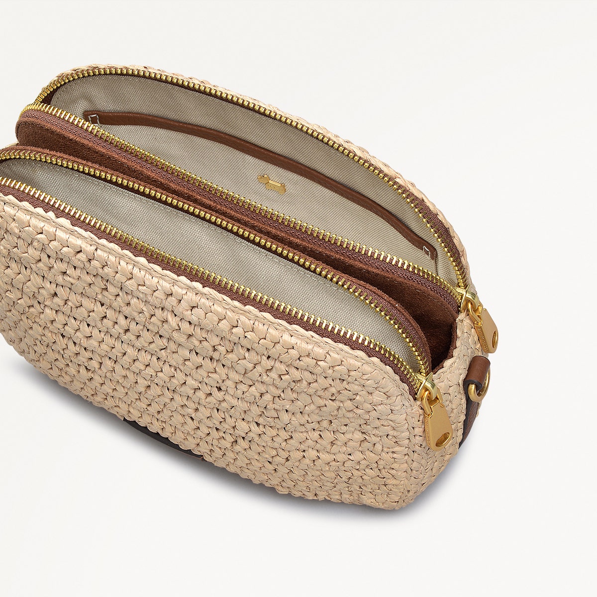 Radley London Natural Medium Ziptop Cross Body Bag