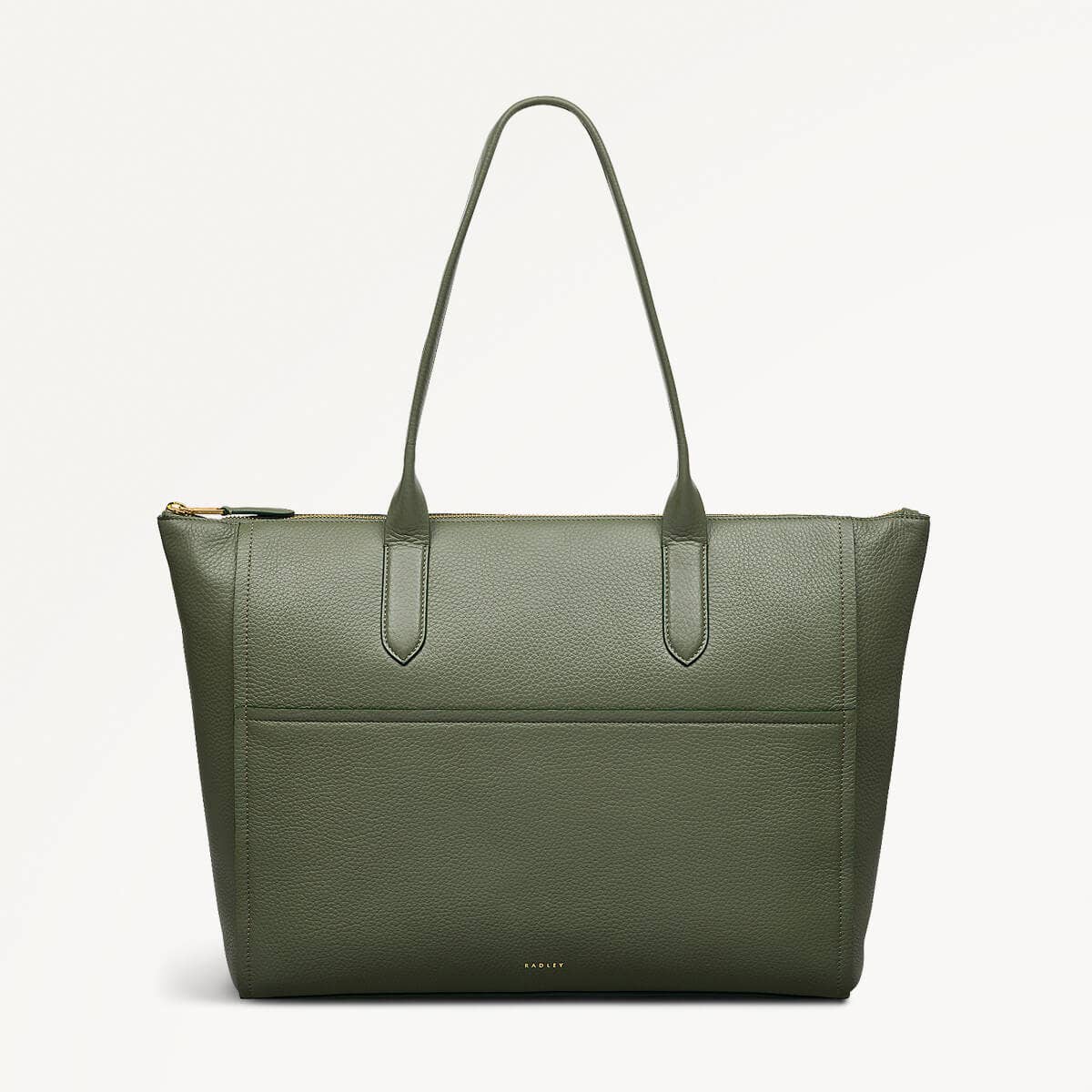 Radley London Dark Olive Medium Ziptop Tote Bag