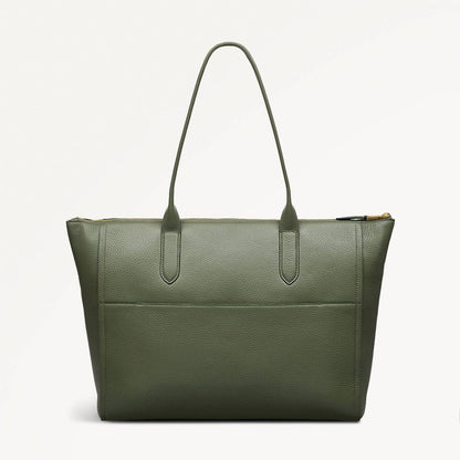 Radley London Dark Olive Medium Ziptop Tote Bag