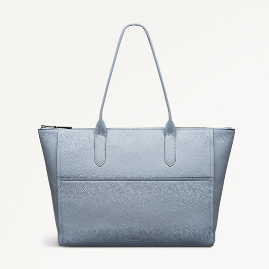 Radley London Smoke Blue Medium Ziptop Tote Bag