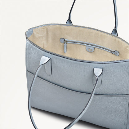Radley London Smoke Blue Medium Ziptop Tote Bag
