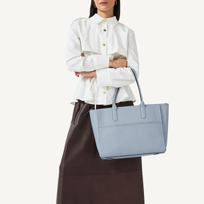 Radley London Smoke Blue Medium Ziptop Tote Bag