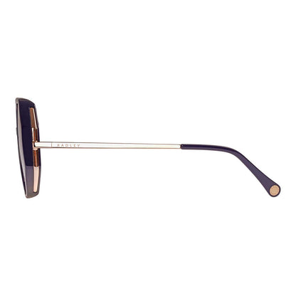 Radley London Rose Gold Oversized Hexagon Sunglasses