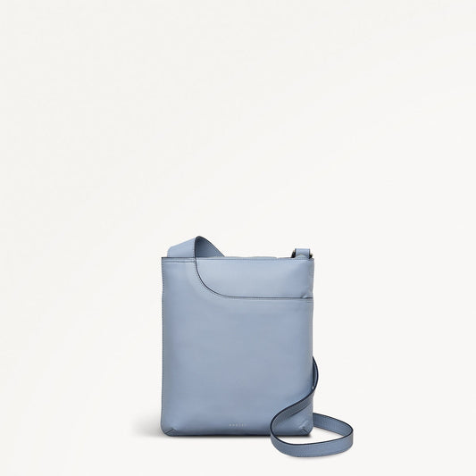 Radley London Smoke Blue Medium Ziptop Cross Body Bag