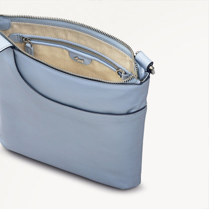 Radley London Smoke Blue Medium Ziptop Cross Body Bag