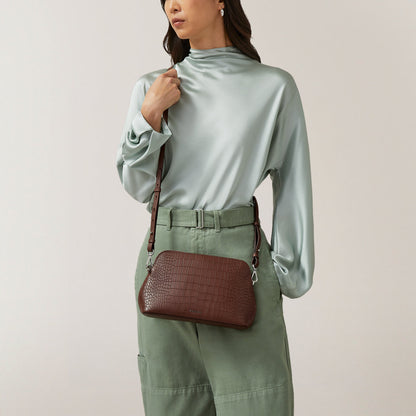 Radley London Walnut Medium Ziptop Crossbdody Bag
