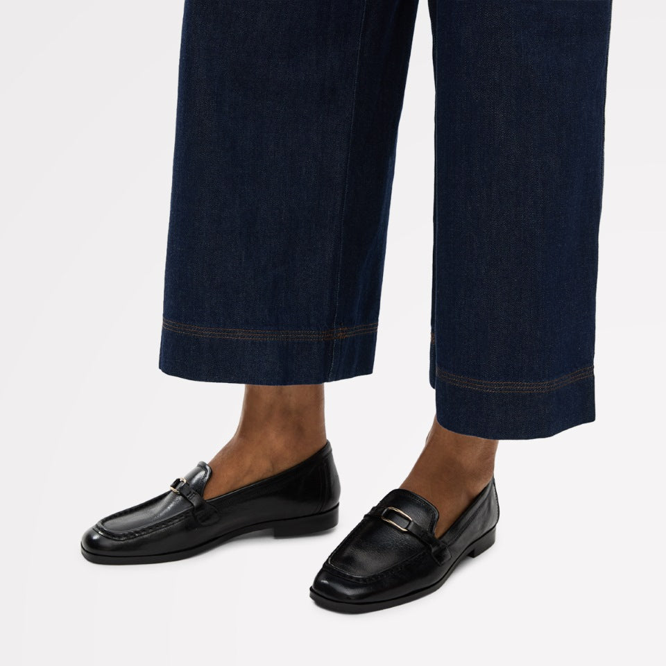 Radley London Black Trim Square Toe Loafer