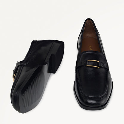 Radley London Black Trim Square Toe Loafer