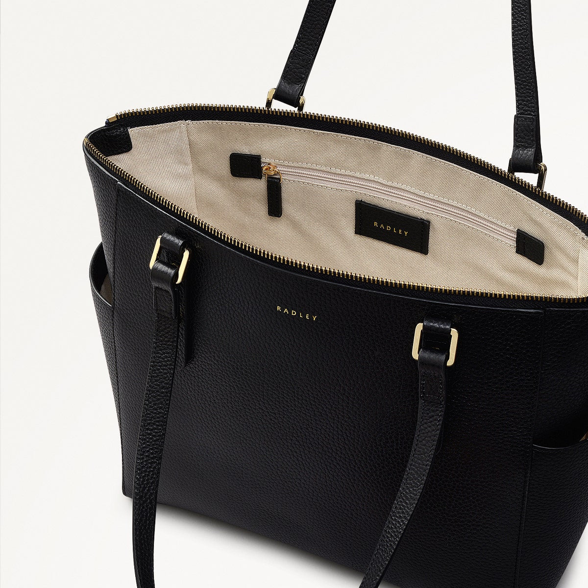 Radley London Black Large Ziptop Shoulder Bag