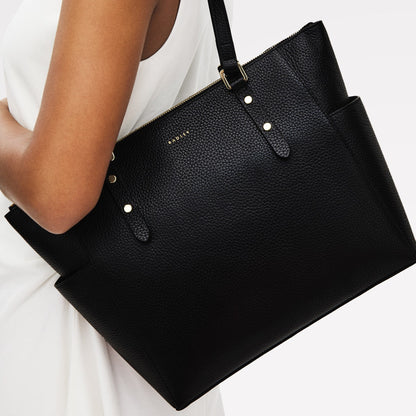Radley London Black Large Ziptop Shoulder Bag