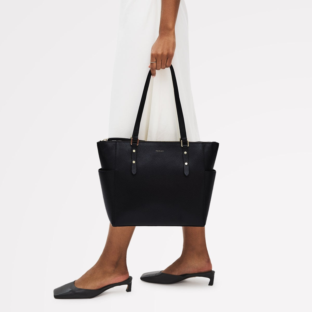 Radley London Black Large Ziptop Shoulder Bag
